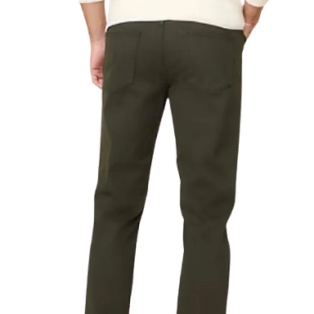 Banana Republic Men's Traveler Jeans Dark Olive 34 x 32 Slim Fit Cotton Straight